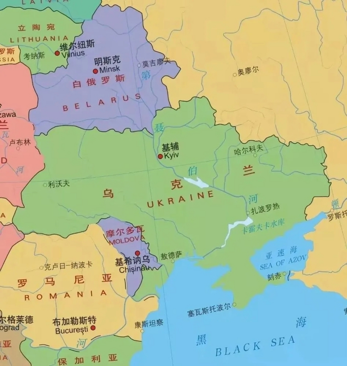 布加勒斯特地图中文版图片