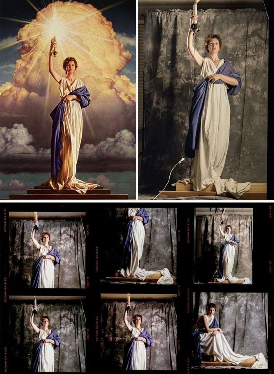 哥伦比亚电影公司的标志是一位手持火炬的女人,从1993年沿用.