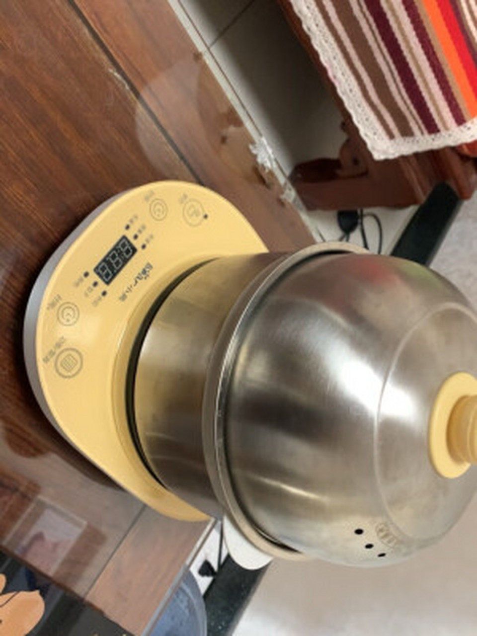 小熊(bear)煮蛋器 双层不锈钢电蒸锅 家用迷你不粘煎盘煎蛋器 微电脑