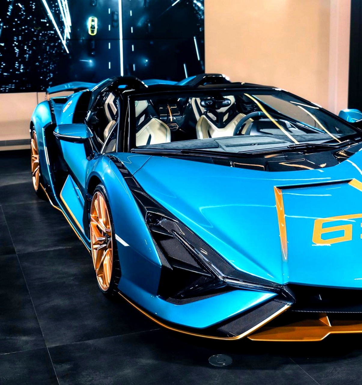 纯内燃机 据说全球限量19台 #兰博基尼# #兰博基尼sianroadster# 超 