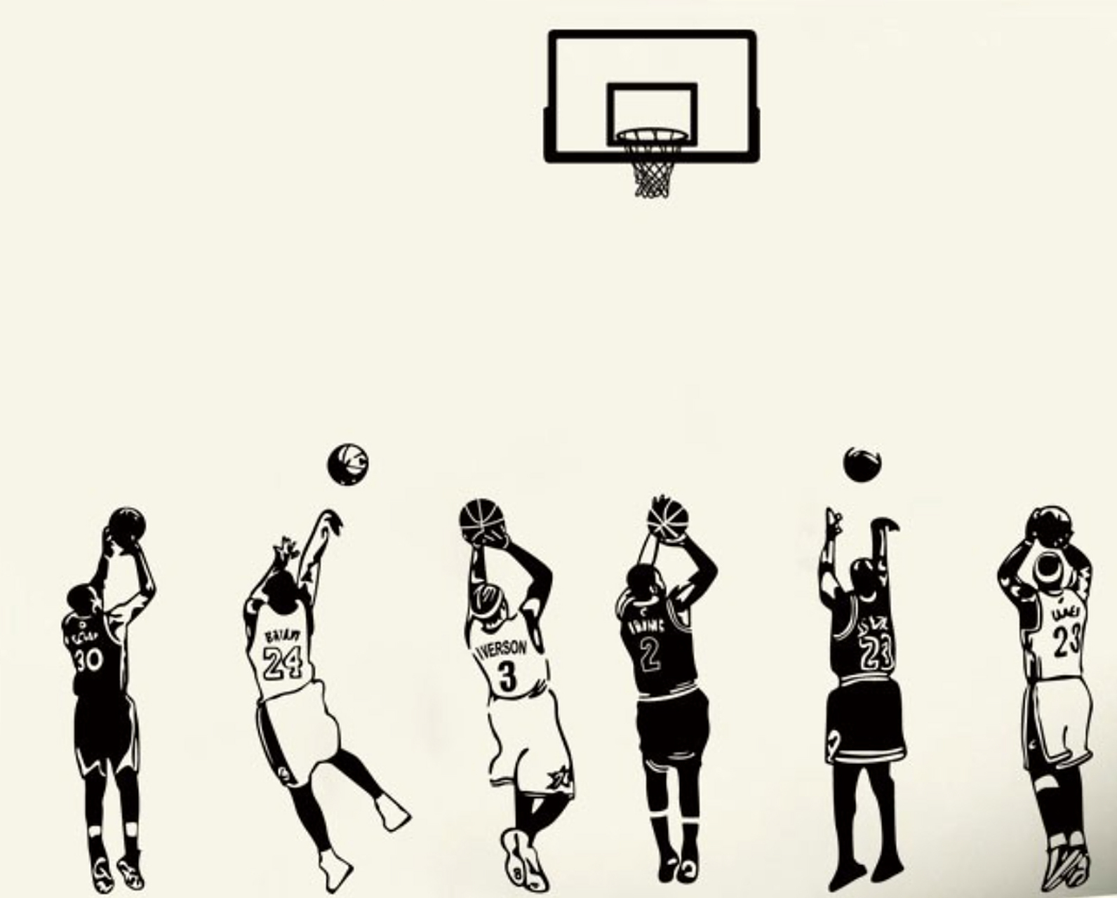 nba巨星跳投看背影,除了乔丹和詹姆斯,你还能认出谁?