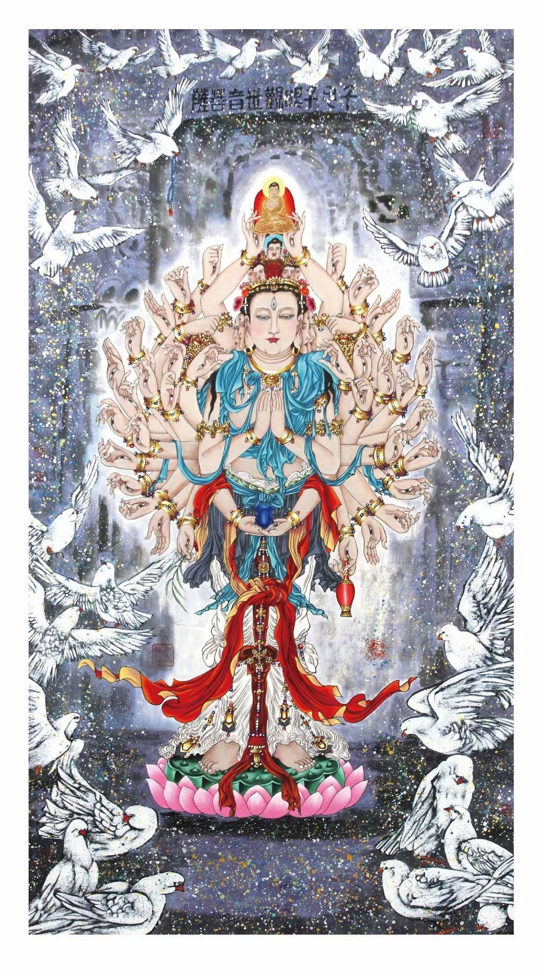佛像艺术画家田勇老师作品展示
