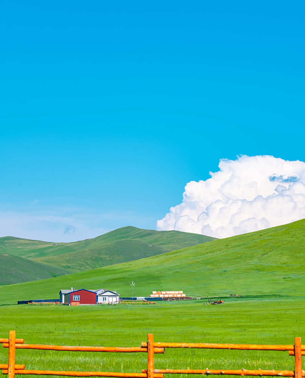蓝天白云.青山绿水