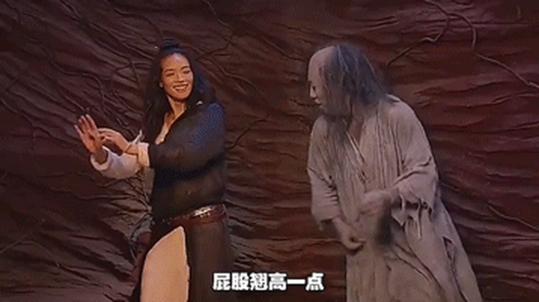 电影《西游降魔篇》中,黄渤在山洞里教舒淇跳舞那场戏,其实那是黄渤在