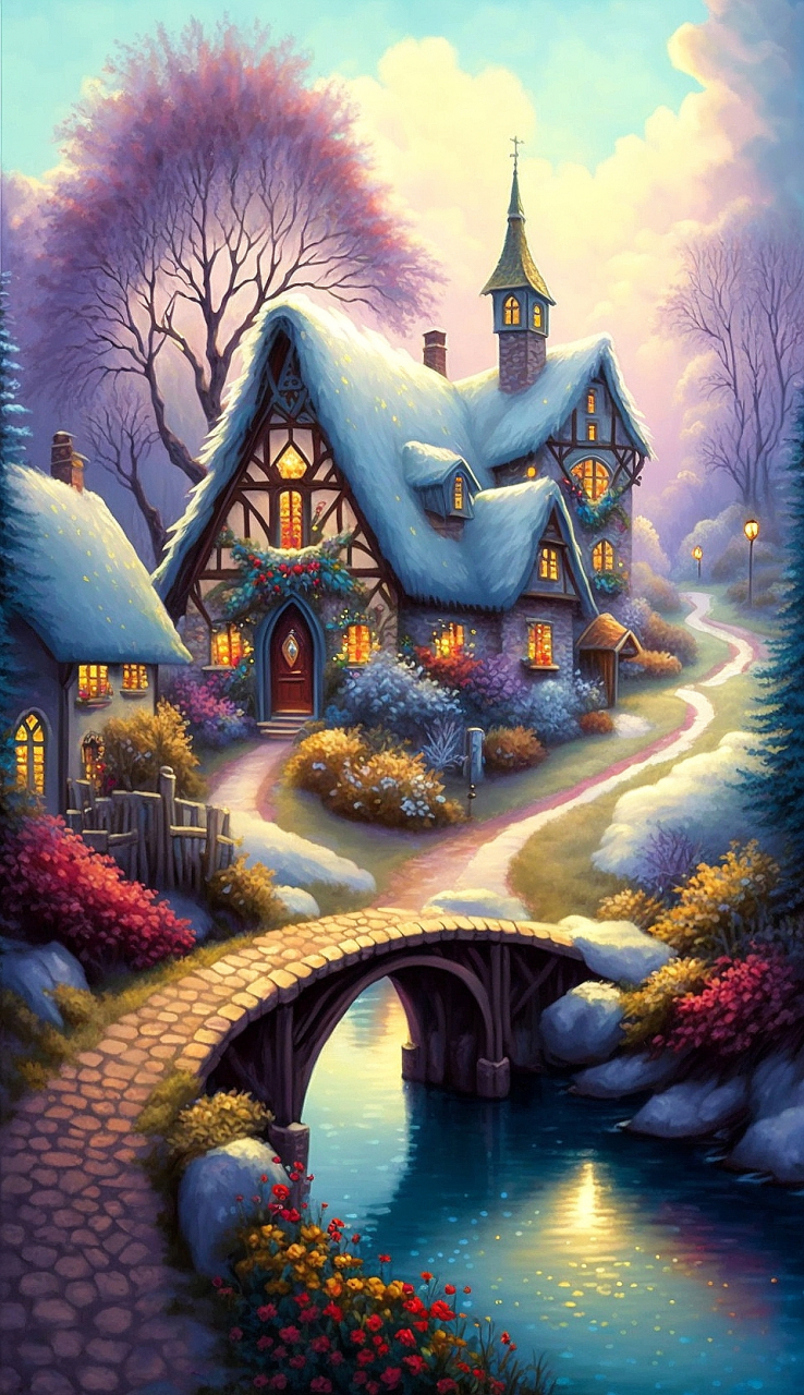 2高清治愈美图分享:美丽童话小屋