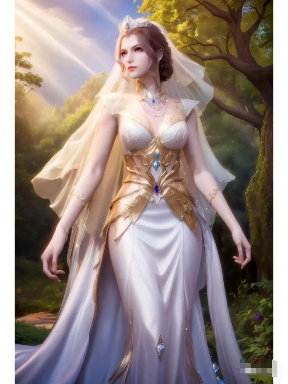 美图分享#比比东的婚纱,为谁而穿