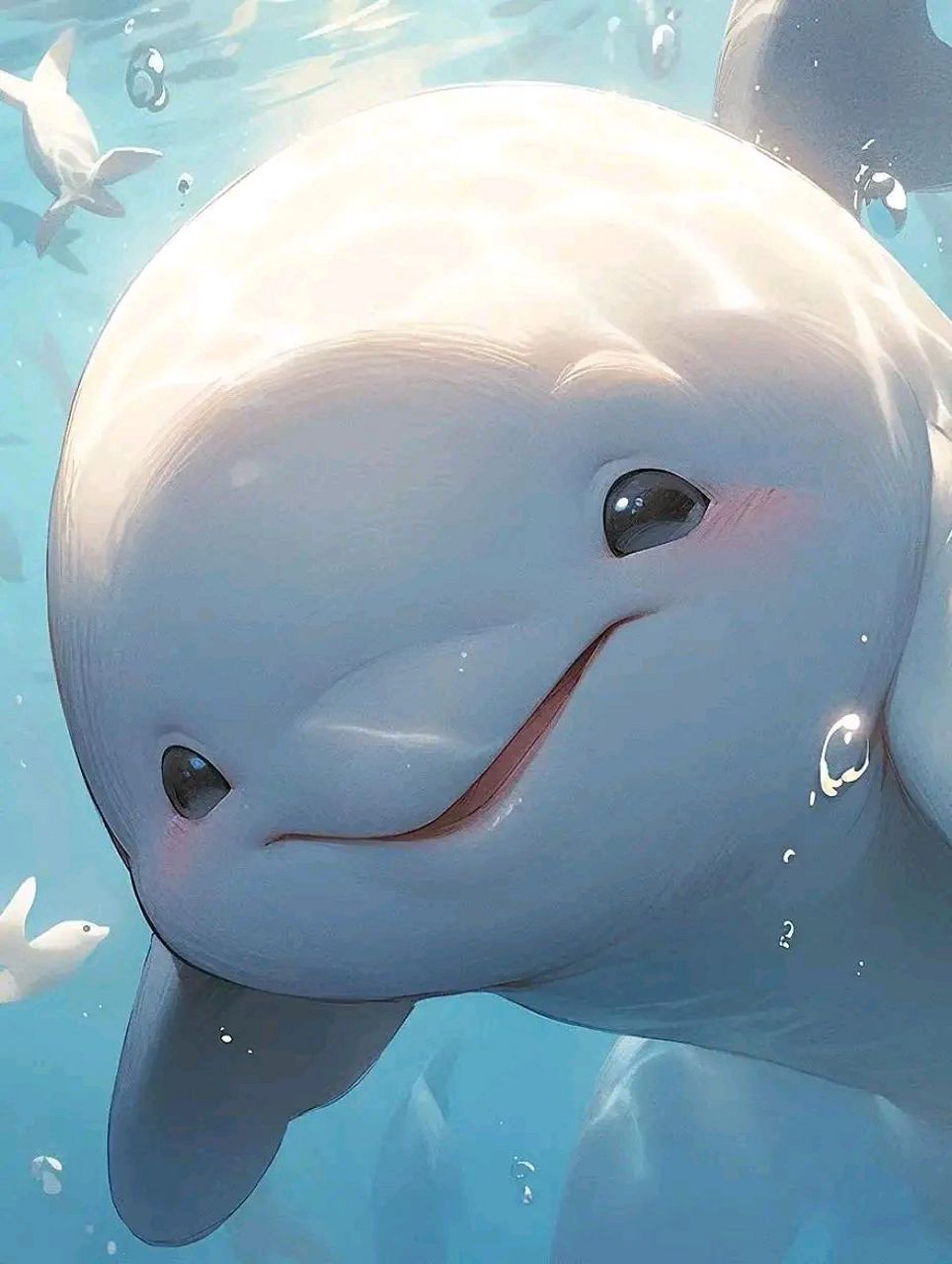 可爱小海豚头像  #ai提效训练营