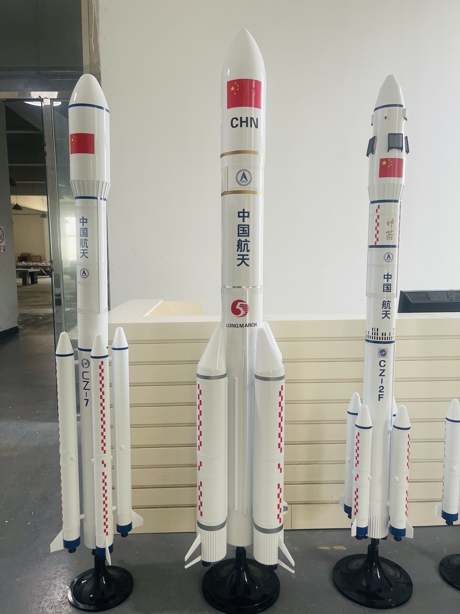 长征系列运载火箭模型制作完工