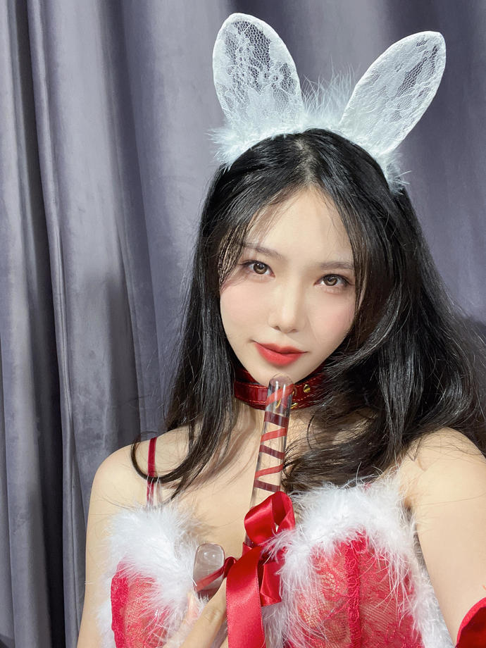 抖娘-利世 cosplay作品 2021圣诞微密圈 喵纪元 (2)