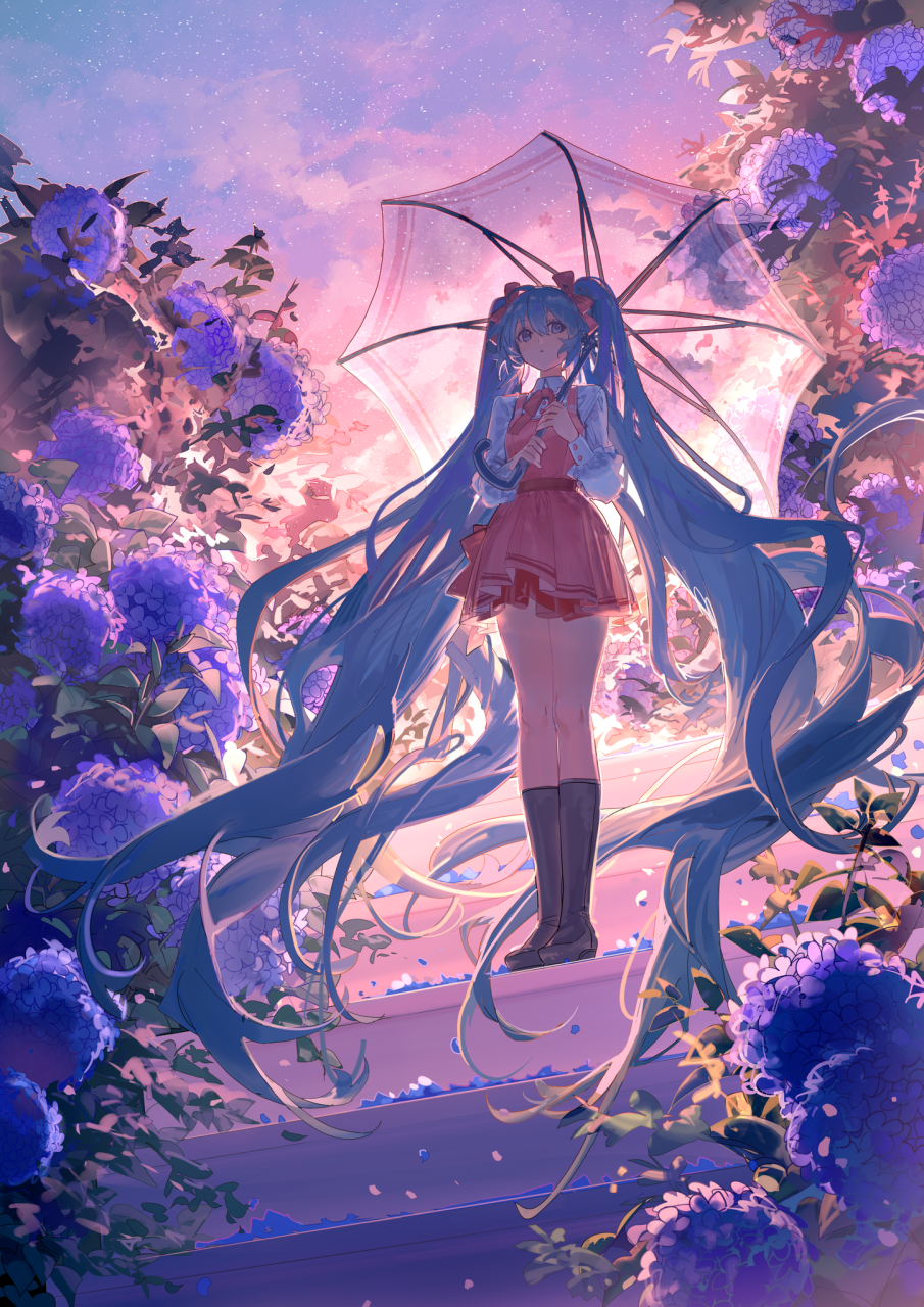 二次元# 唯美初音 画师:shuno