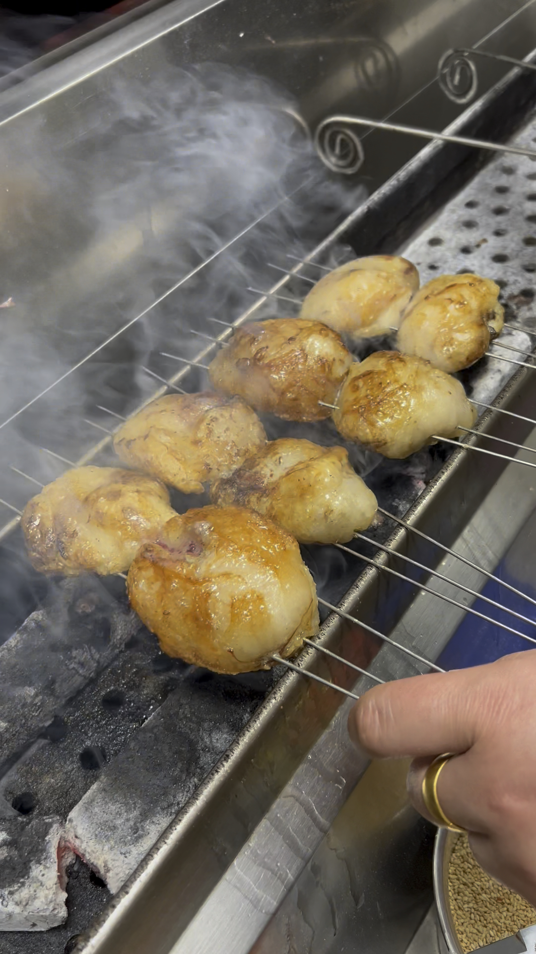 烧烤美食原油羊腰子