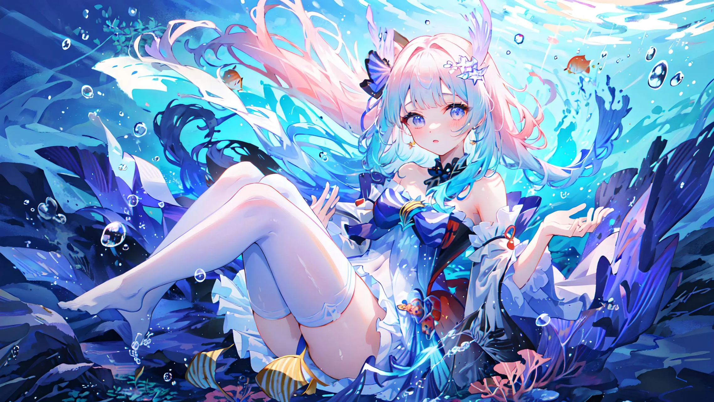 ai绘画壁纸:珊瑚宫心海