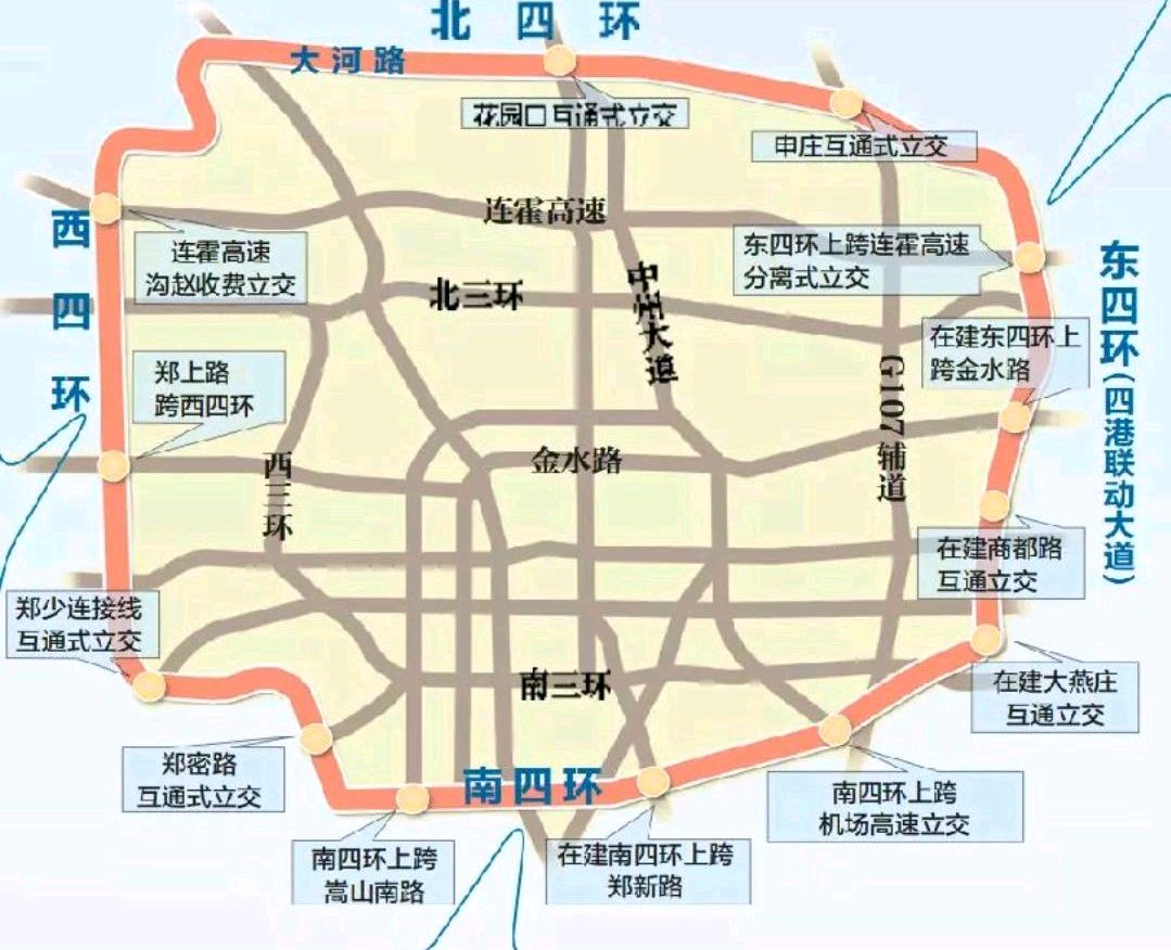 郑州新乡快速路规划图图片