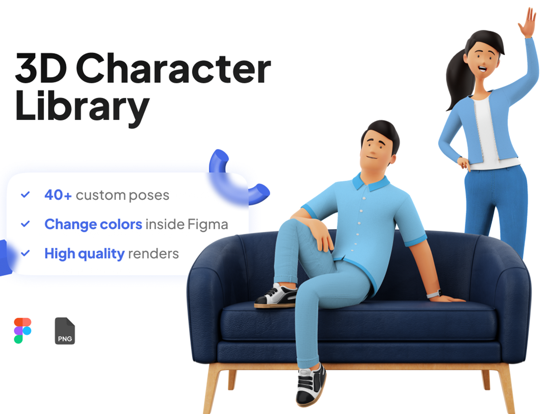 3D Character Illustration Pose Library Figma Pack.png