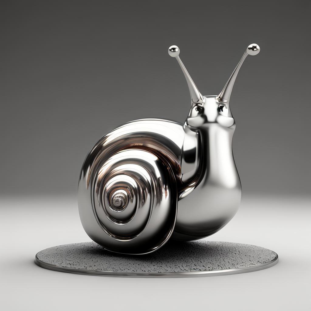 不锈钢蜗牛雕塑艺术设计寓意