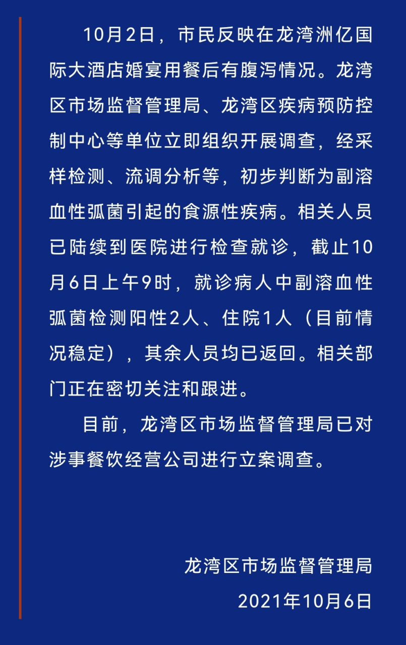 婚宴91人腹泻呕吐,温州洲亿酒店被立案调查 温州新人的一顿婚宴,270