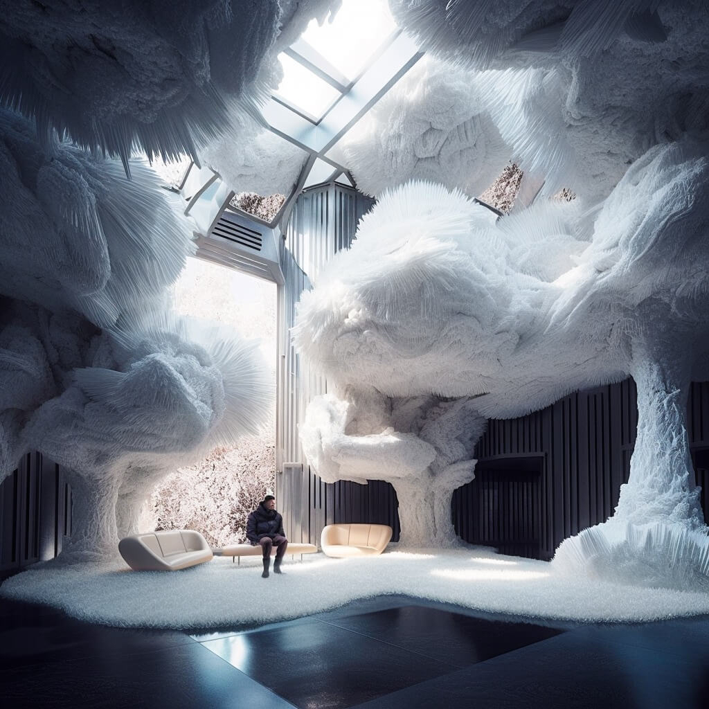 展示空间〗jenifer haider chowdhury / 元宇宙冬季室内