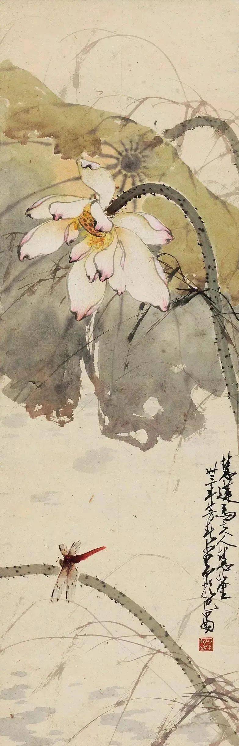 赵少昂部分荷花系列作品欣赏#旺旺牛哦# #艺术# #国画