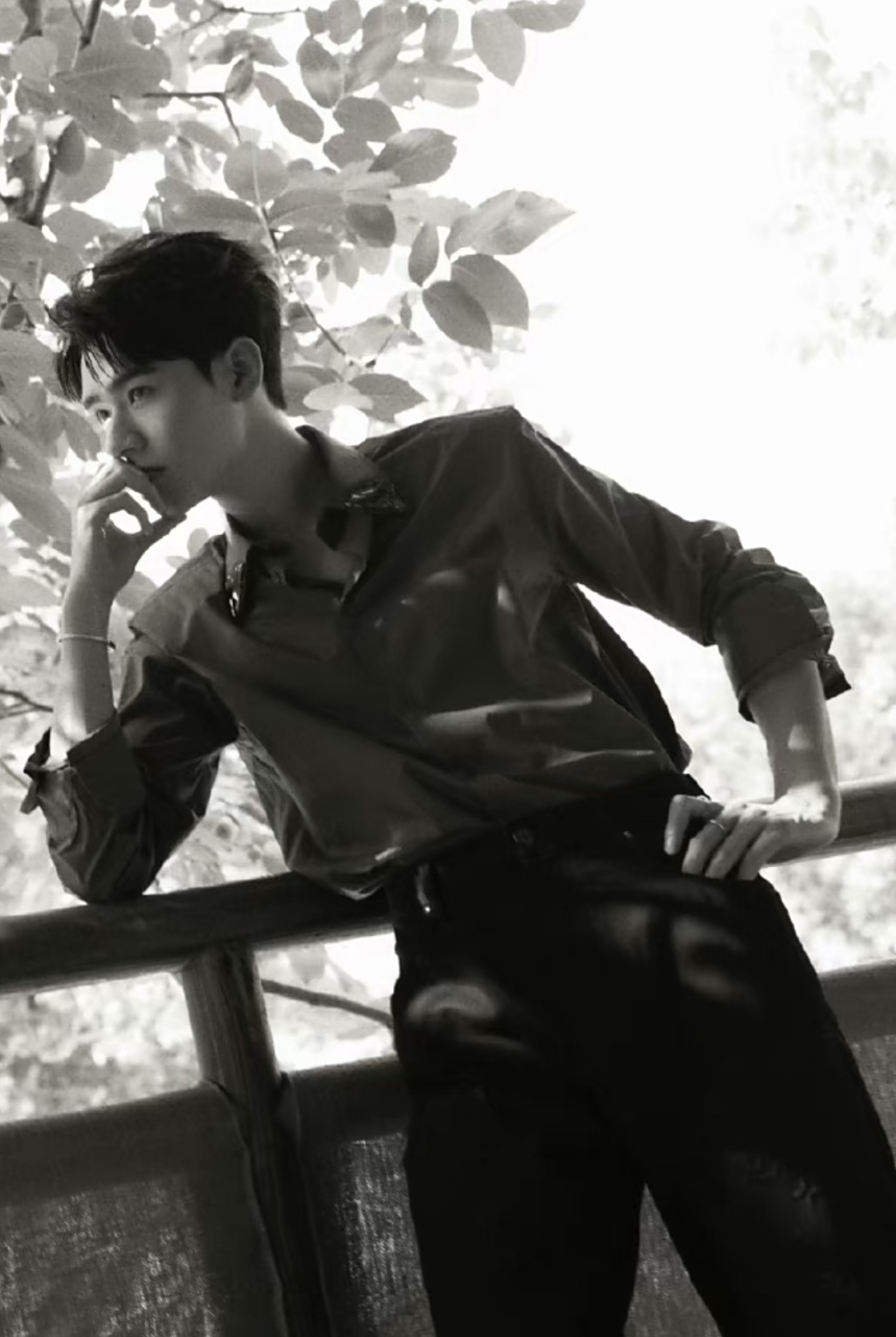 龚俊分享衬衫帅照,绿植和藤椅以及复古的滤镜,把整个画面质感提升了