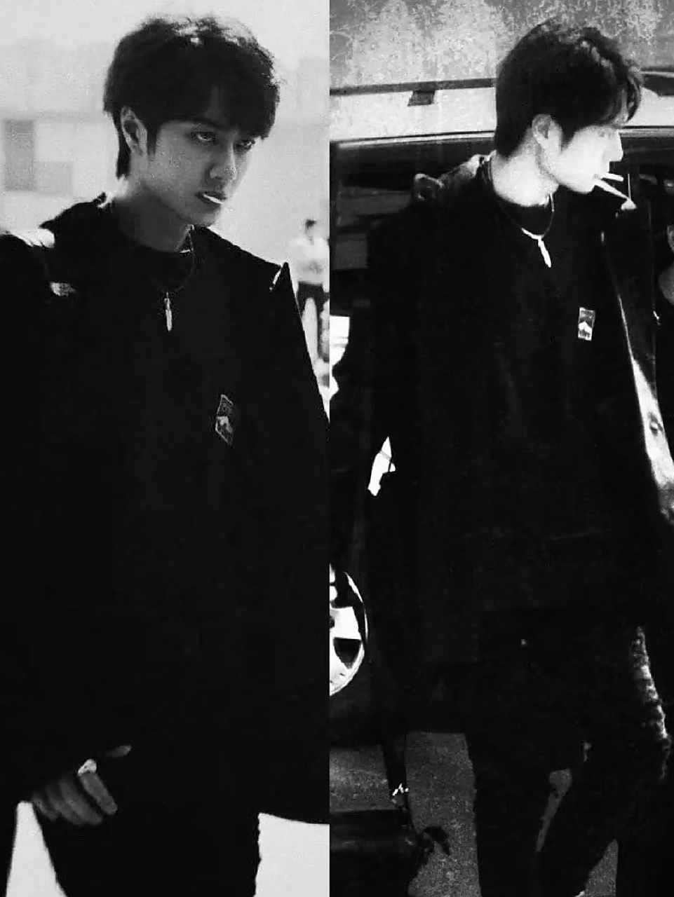 曾经吃棒棒糖的人,如今走向了抽烟[捂脸]  #王一博