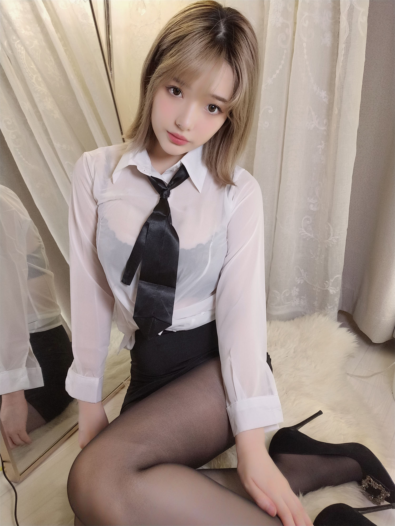 雯妹不讲道理panda，520特辑豪华版白衬衫