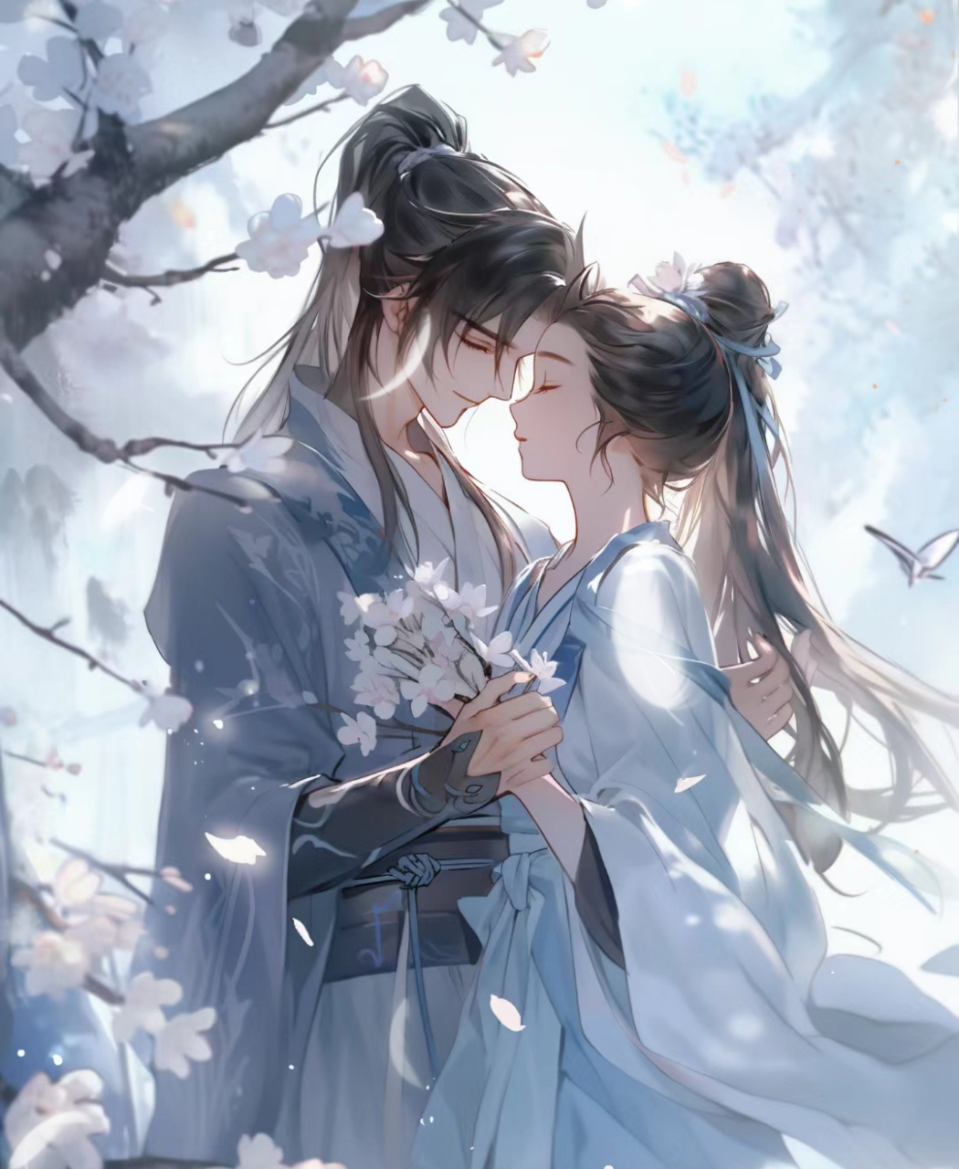 古风情侣图:执子之手,与子偕老