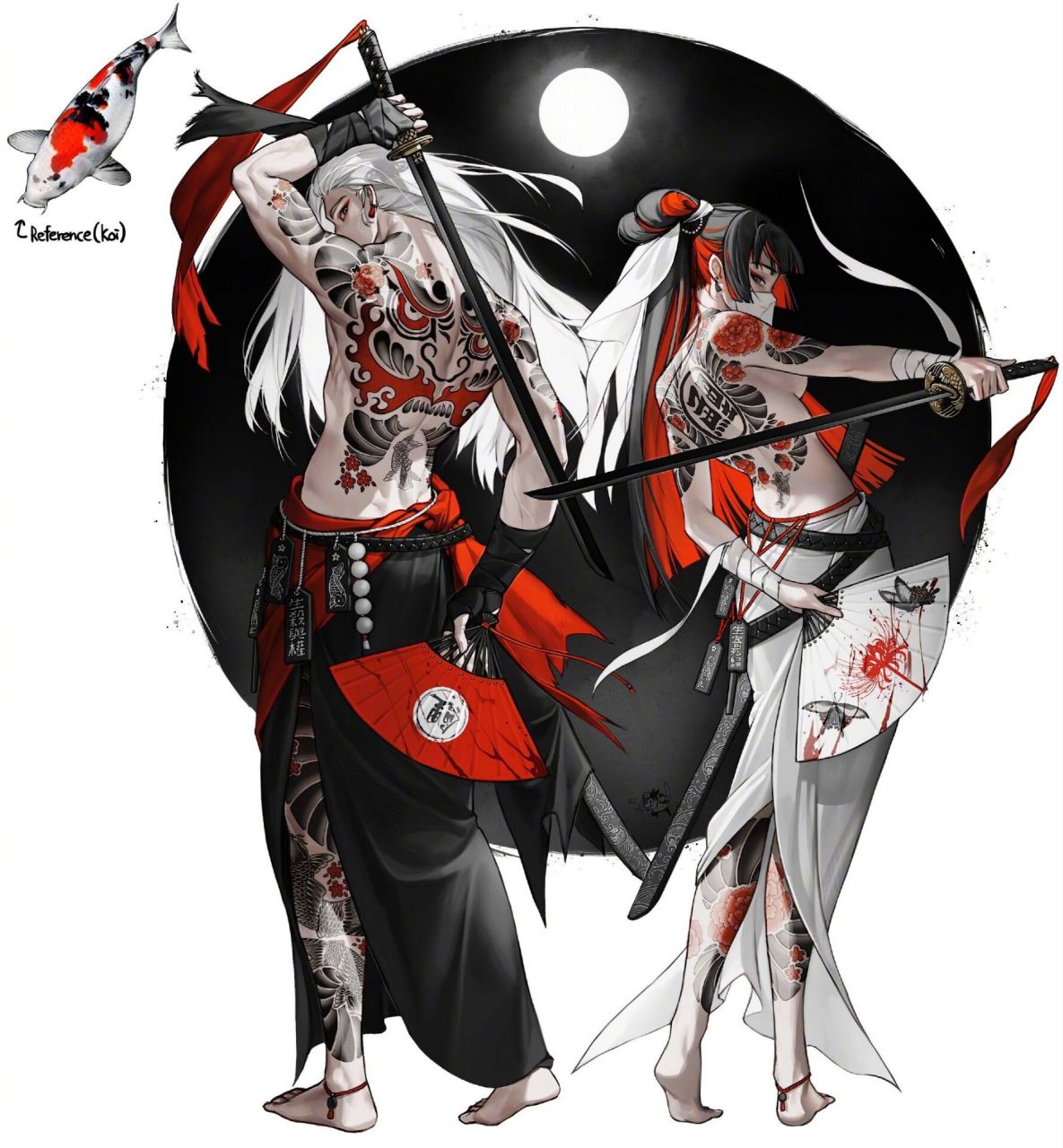 韩国画师,05854347rinotuna的拟人作品 #画师推荐# #画师