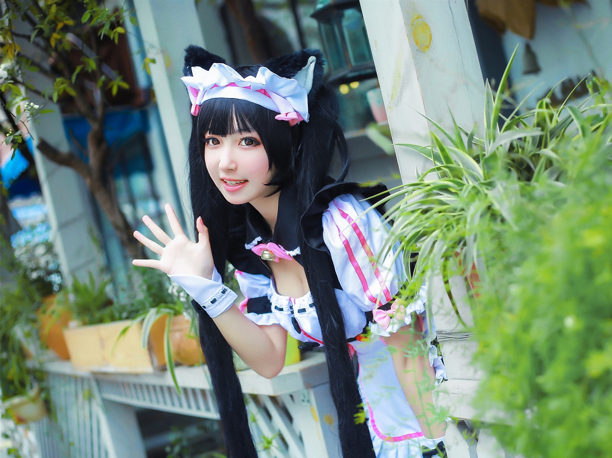 cosplay:最喜欢你的猫耳"黑丝"女仆,水果蛋糕只愿意跟你分享