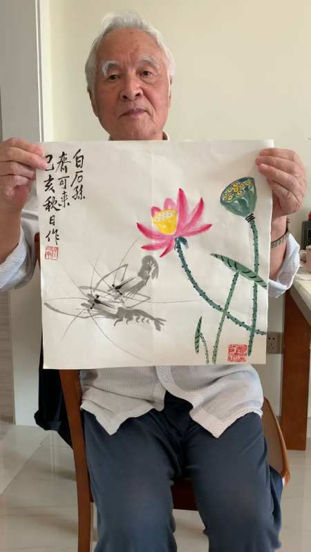 齐白石嫡孙86岁高龄齐可来老师作品-度小视