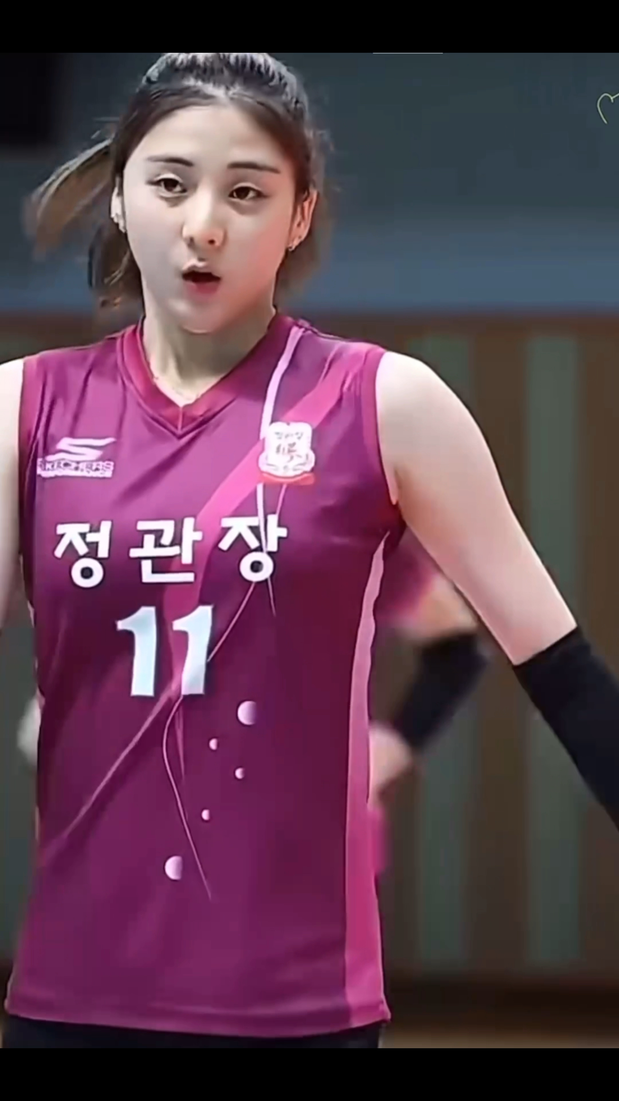 韩国女排赛前热身,真的各个都是高颜值啊