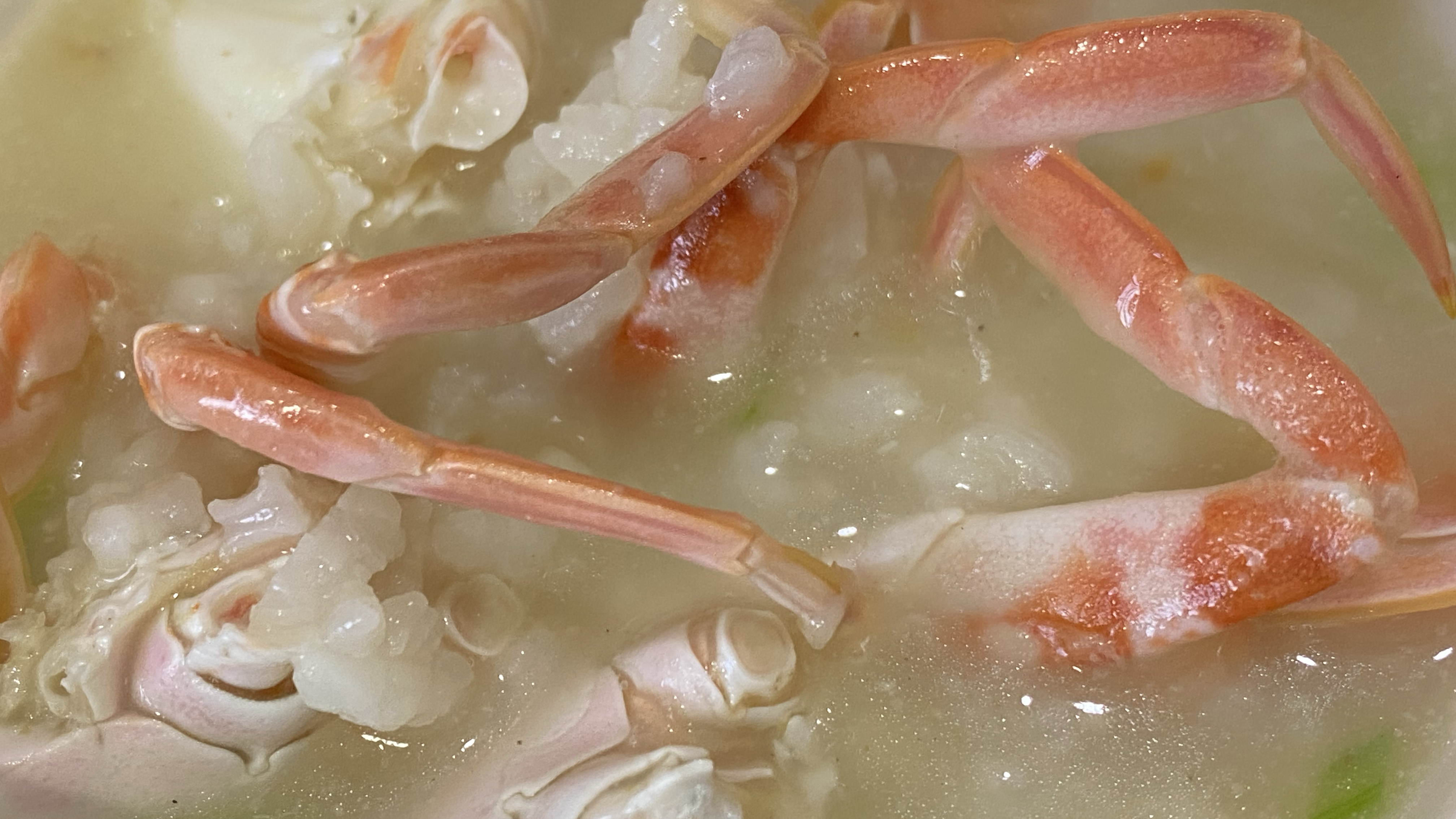 揭阳虾蟹砂锅粥,加入大地鱼粉味道就是一个字鲜,喜欢喝粥可收藏