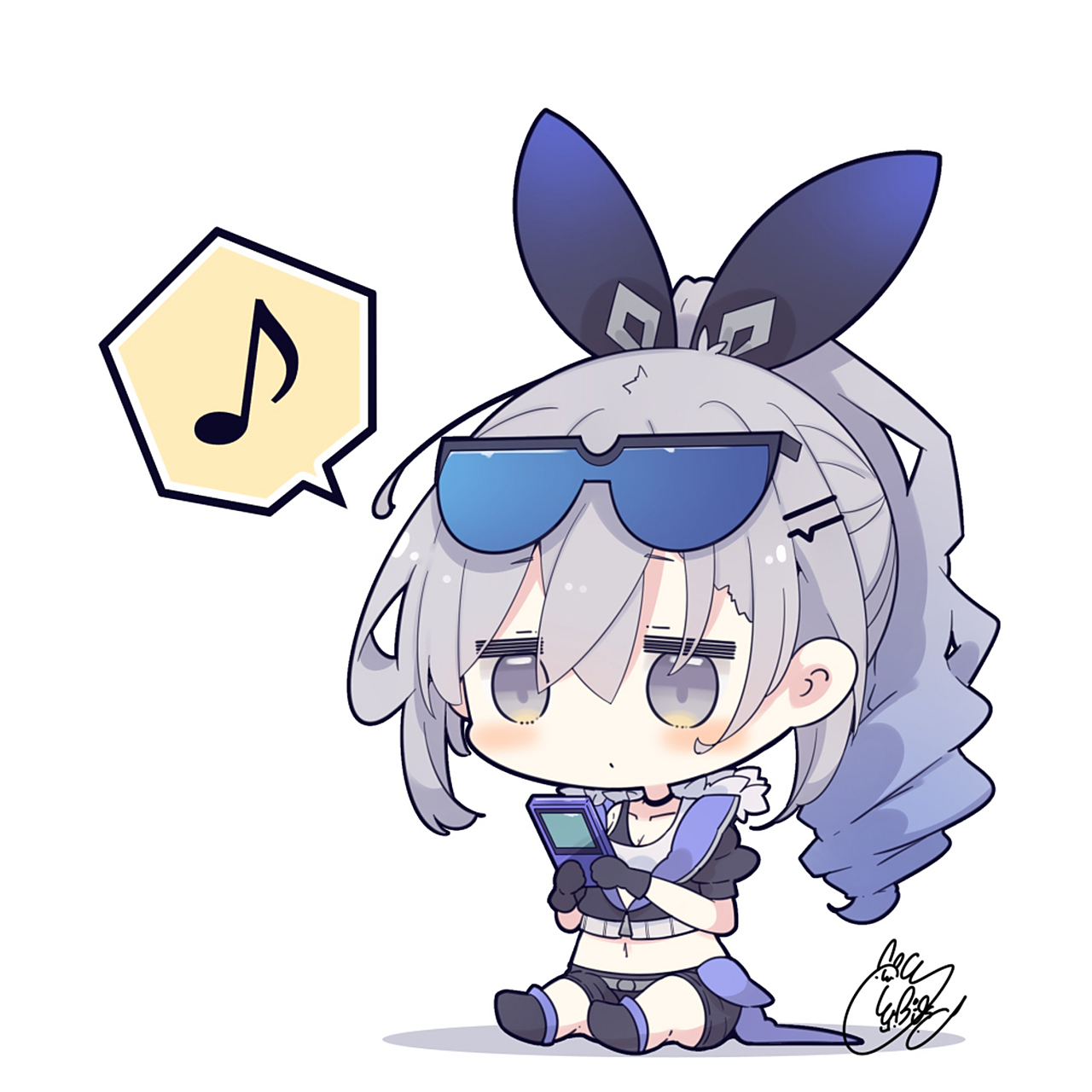 q版画风的银狼 符玄