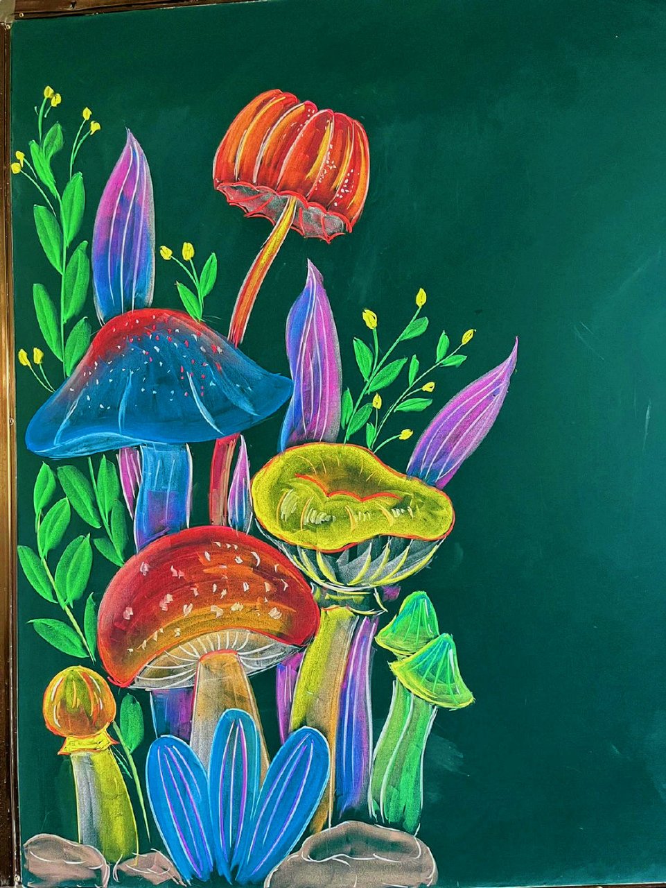 " 妙笔生花|黑板画 . " 6767 #沐风教育# #绘画# #艺术