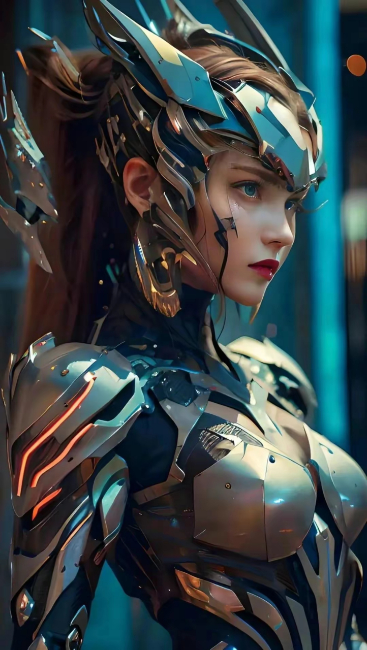 ai机甲风美女