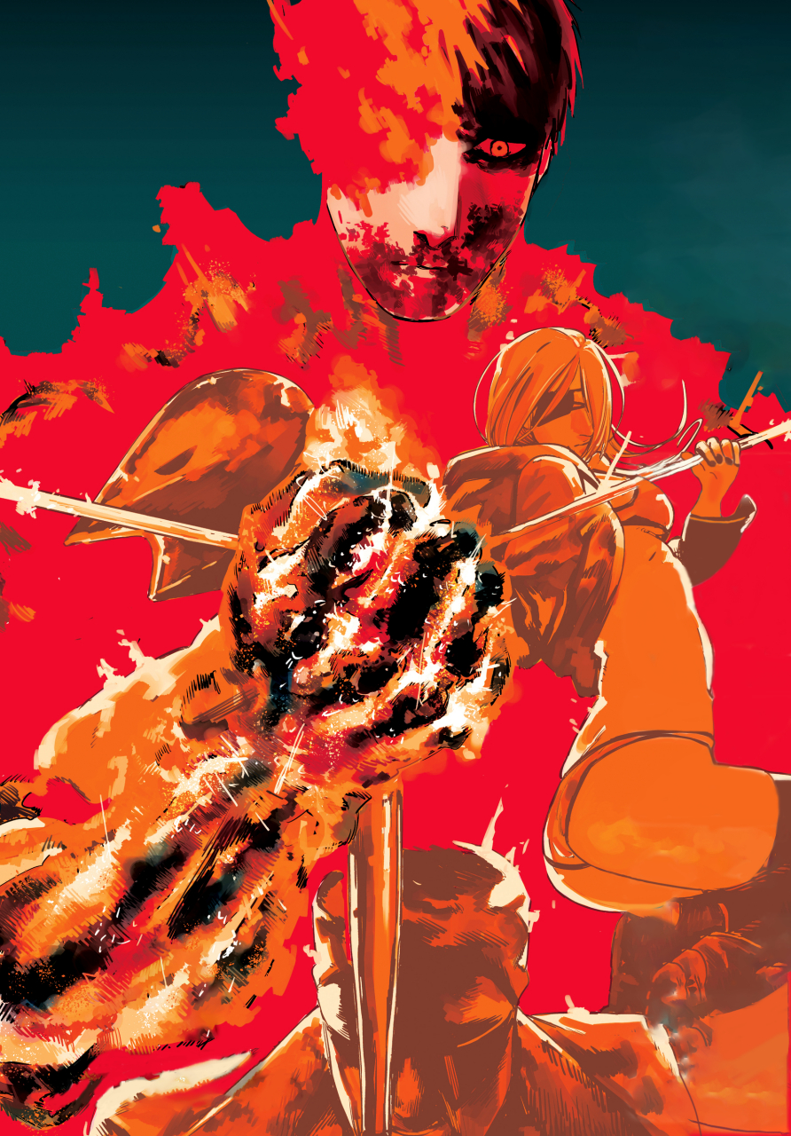 分享一组藤本树代表作《炎拳》单行本无字封面[给力]  图源网络,侵删 