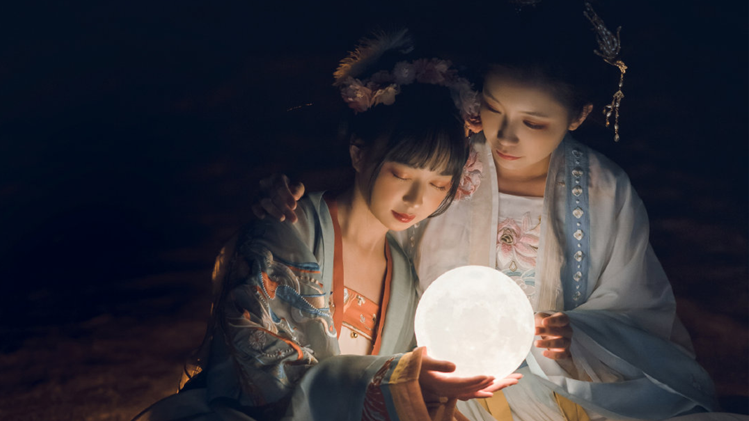 古风双生姐妹唯美汉服写真