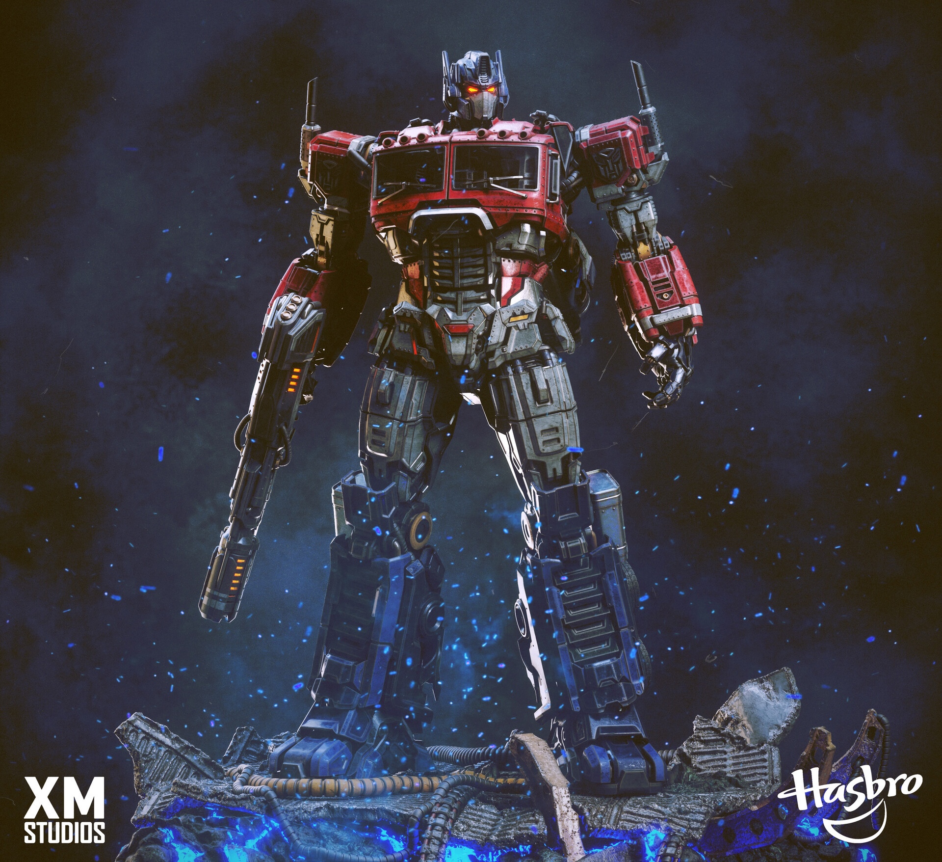 建模欣赏:xm studios 变形金刚 g1 擎天柱