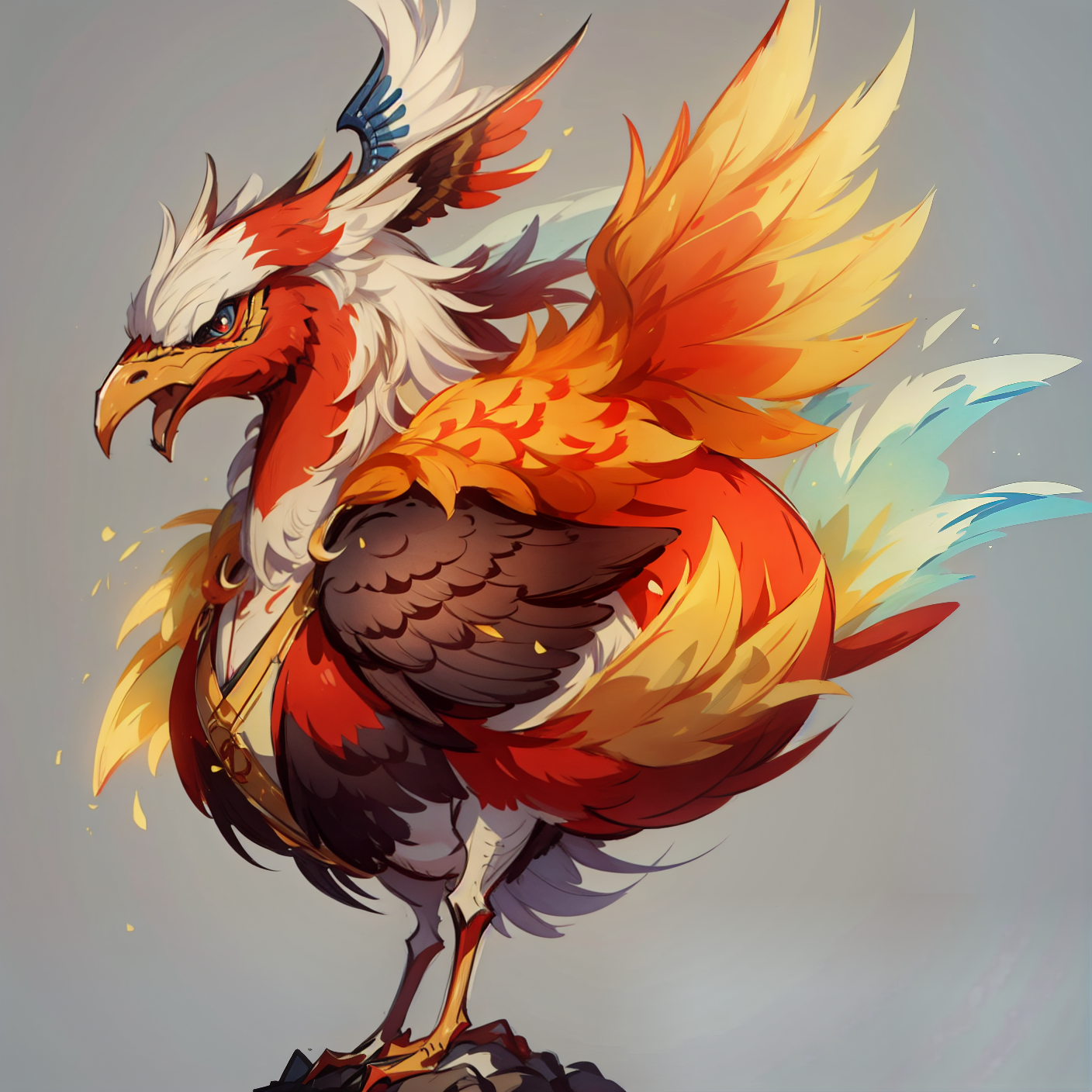 山海经萌兽传说之ai重明鸟