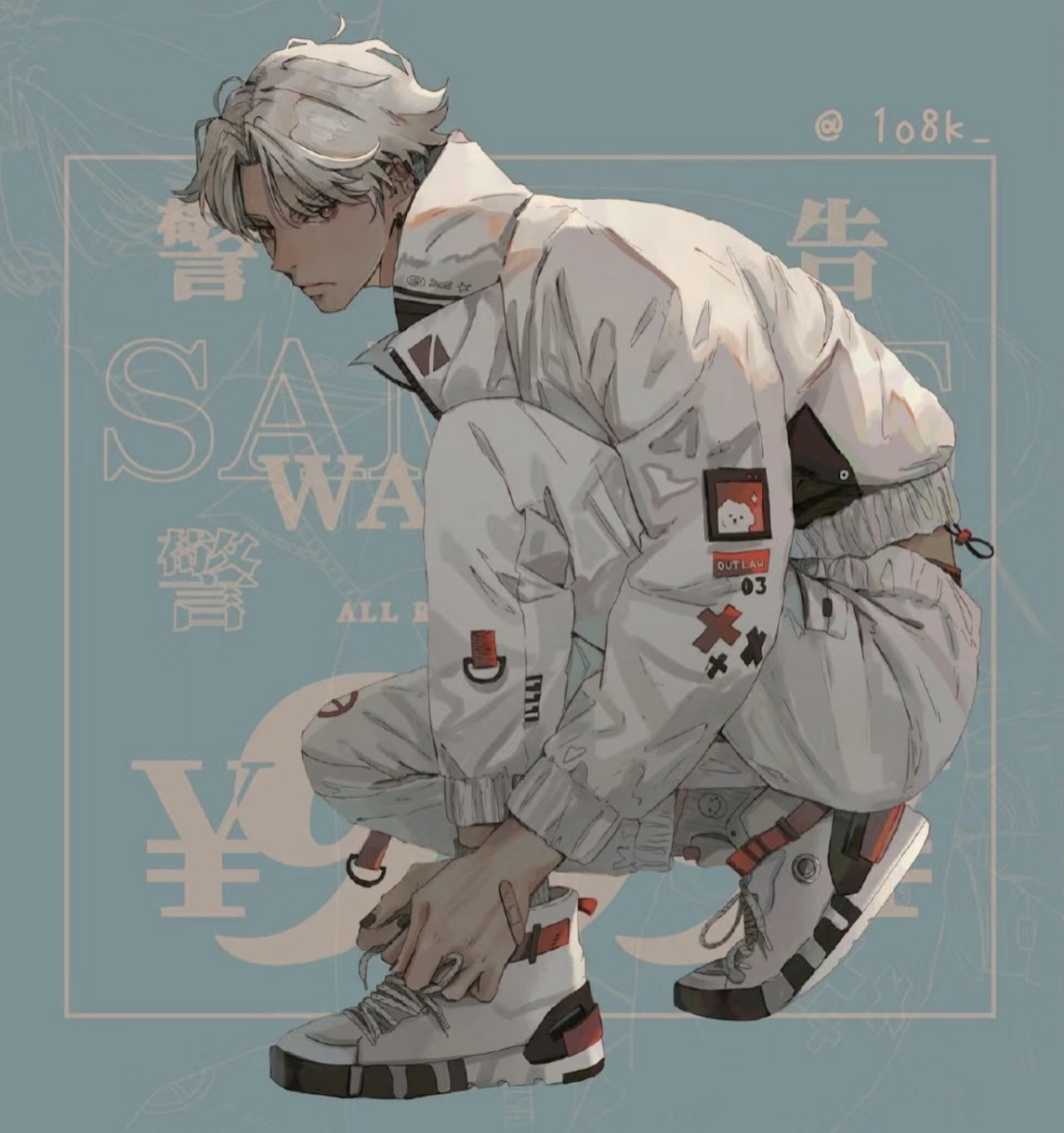 帅气成熟的美男子动漫人物插画,色彩爱了!