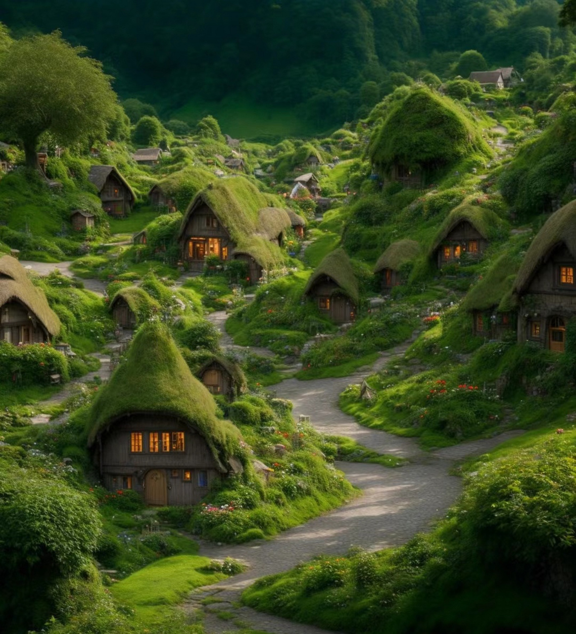 美丽   宁静    温馨的村庄