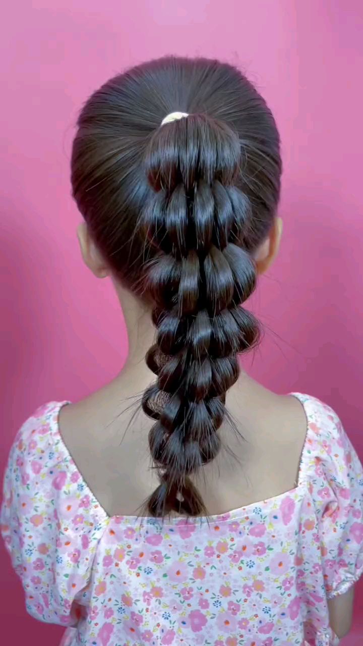 儿童编发夏日清凉发型香蕉灯笼辫编发教学喜欢的宝妈可以试试哟