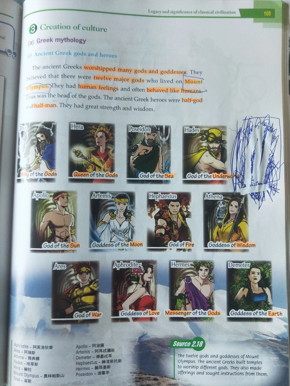 香港初一历史教材:古希腊和罗马文化.