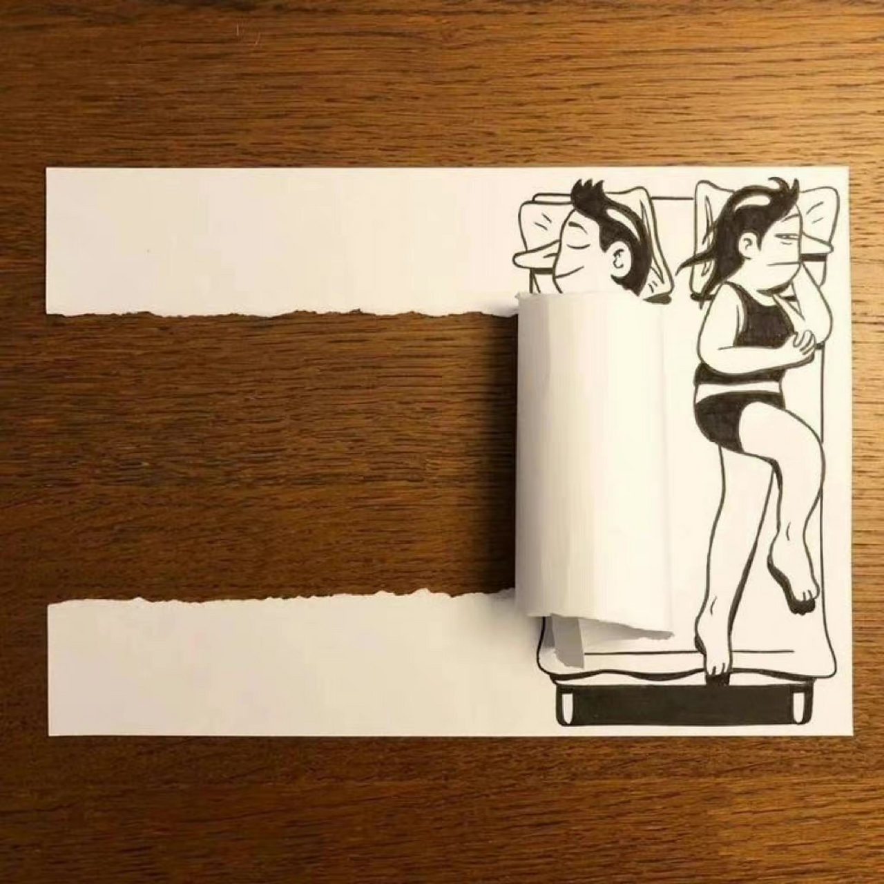 又来了一位"撕纸艺术家 ".