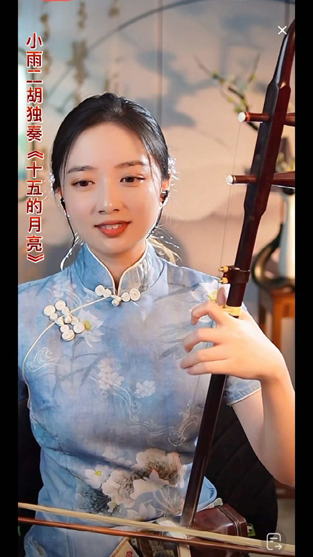 小雨二胡独奏《十五的月亮》