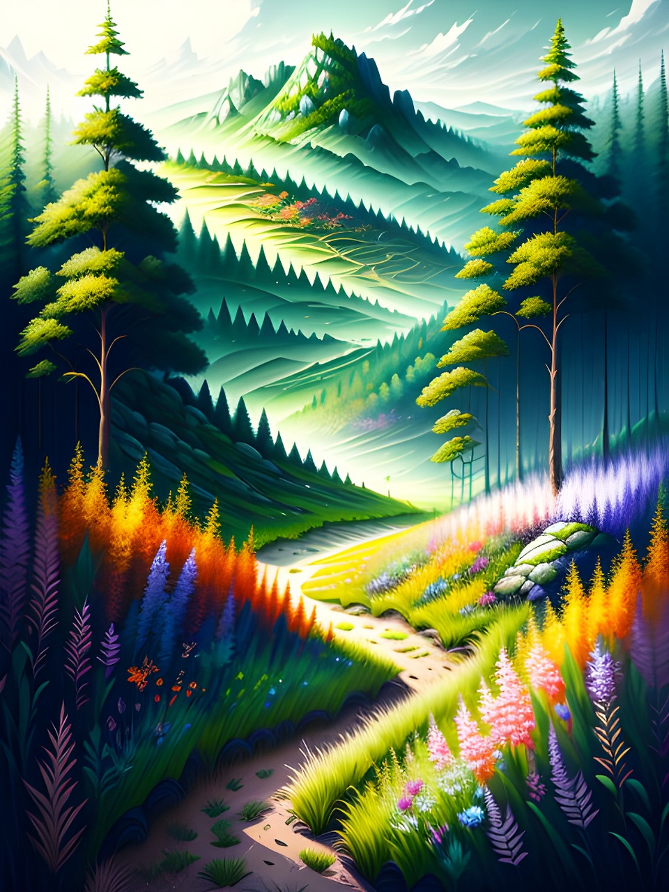 风景篇手机壁纸[比心][比心] #治愈系风景#  #二次元美图#  #百度ai