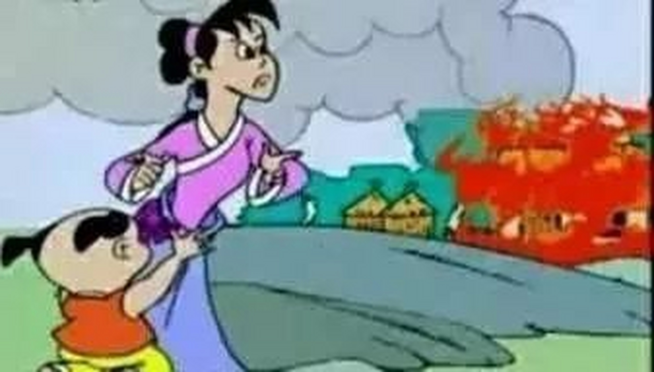 家喻户晓 · 成语故事  相传:汉朝时期,有个叫梁姑的善良刚烈女子,带
