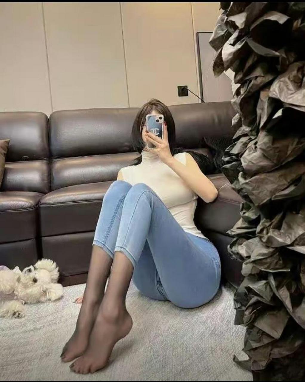 牛仔裤 丝袜=裤里丝,绝配!