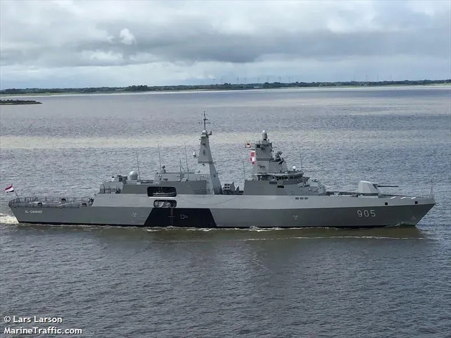 埃及9092海军905卡哈尔号 阿齐兹级/meko a-200en型护卫舰 该舰于