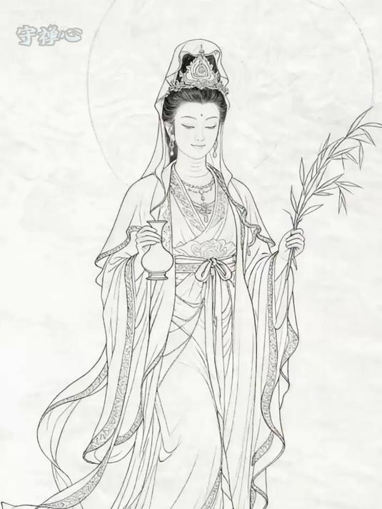 看见观音菩萨平安吉祥