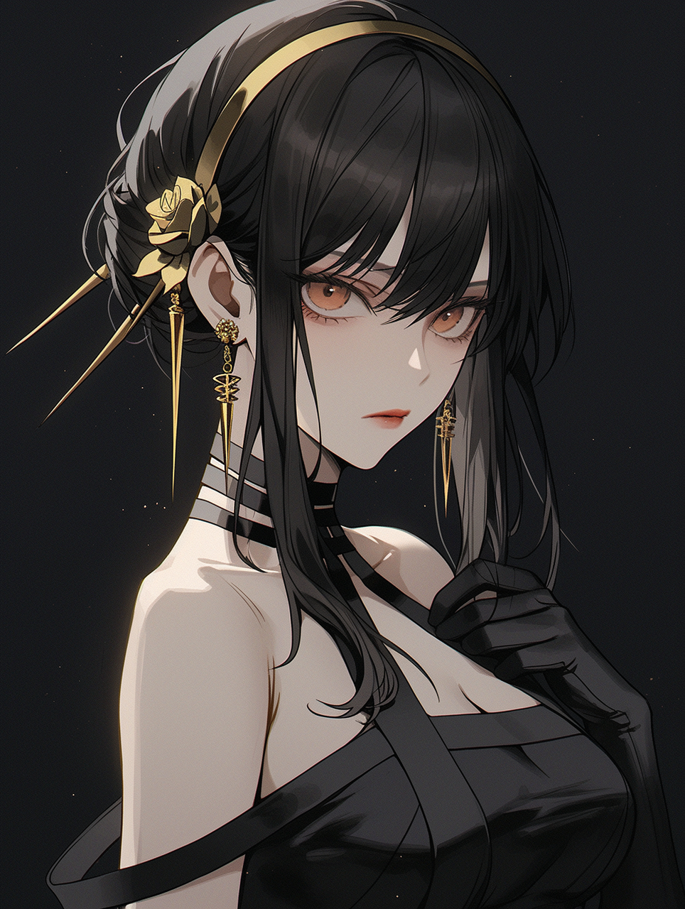 约尔犀利的眼神 al画师:おにぎらずまる#二次元美图# #我爱二次元